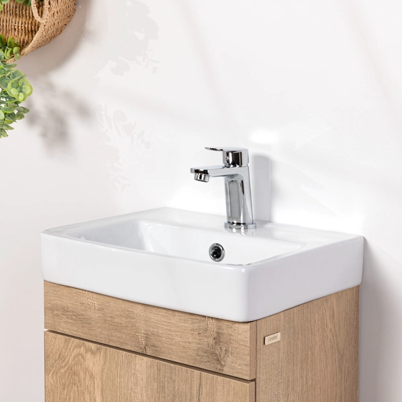 MUEBLE VANITORIO CLAIRE RUSTICO + CUBIERTA 40X86X33 CM - 6