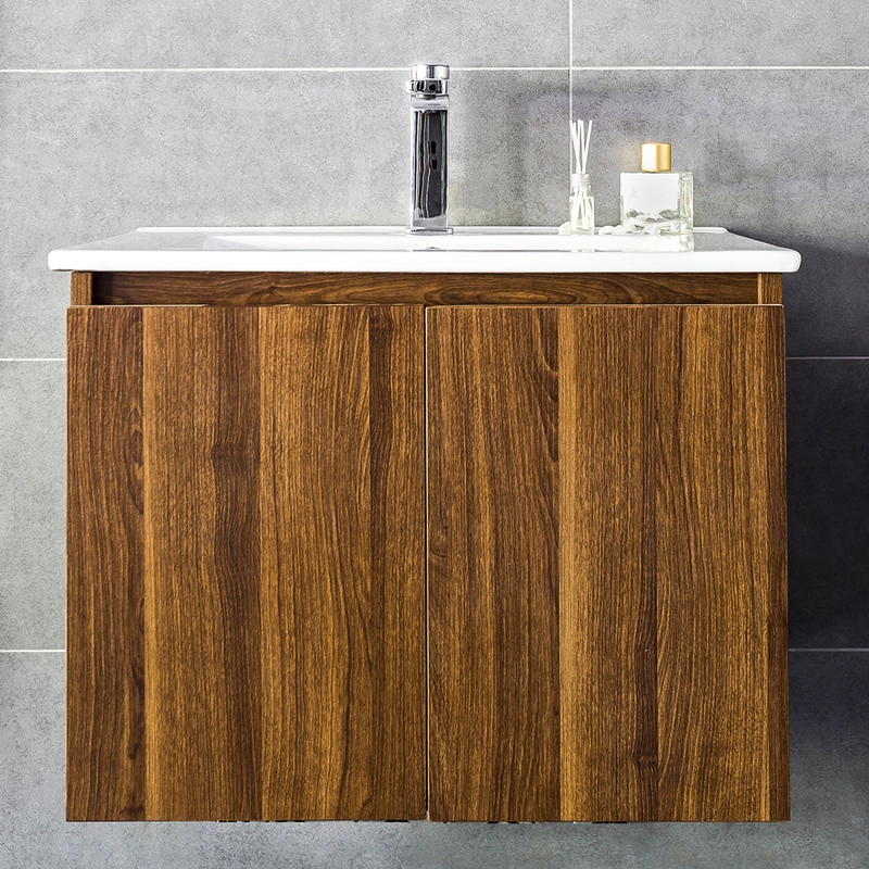 MUEBLE VANITORIO ERMES ROBLE + CUBIERTA 60X46X50 CM - 4