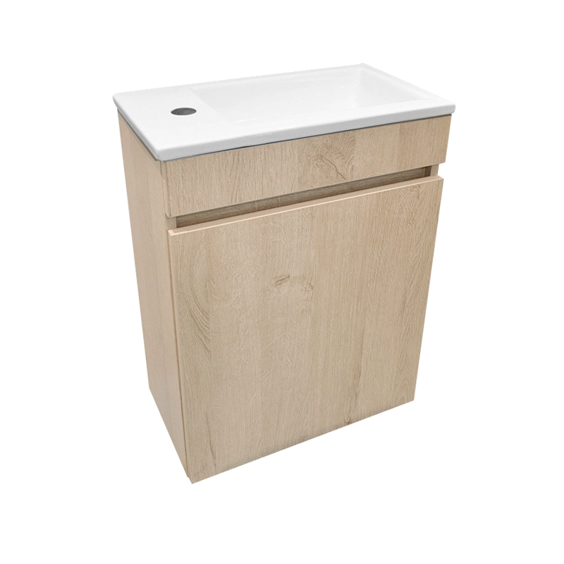 MUEBLE VANITORIO PETIT NOGAL + CUBIERTA 28X46X40 CM - 1