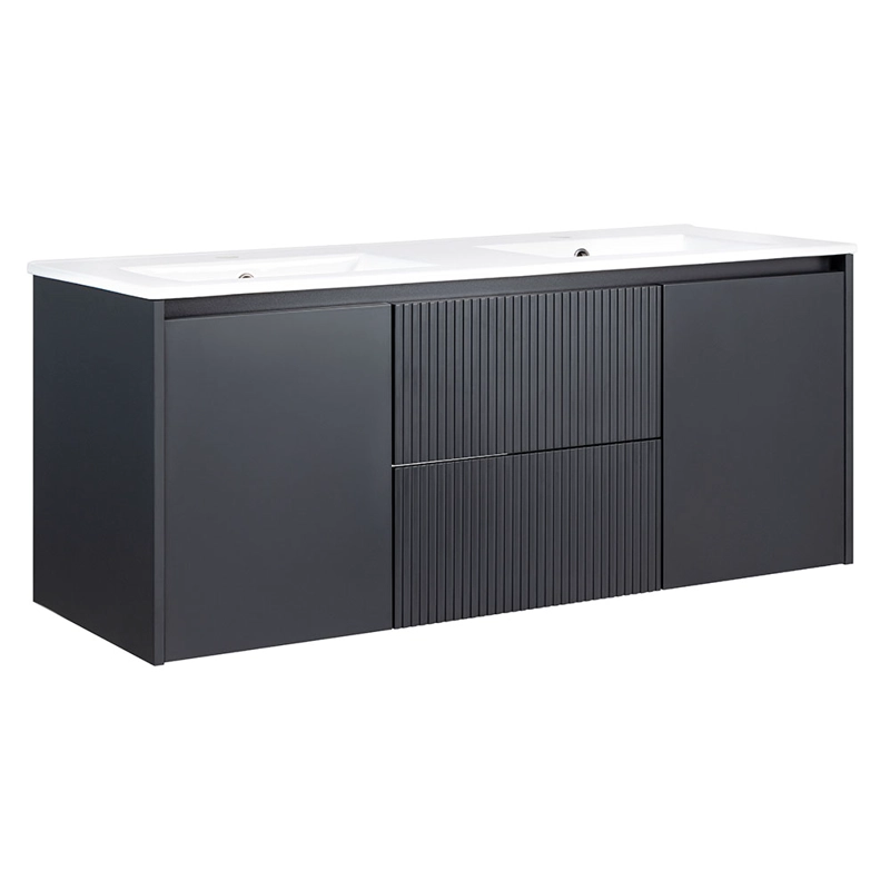 MUEBLE VANITORIO SOPHIE TEXTURADO DARK GREY TEXTURADO + CUBIERTA 120X46X50 CM - 2