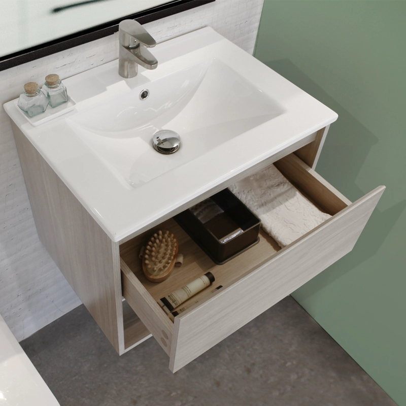MUEBLE VANITORIO ZOE  ACACIA 90X47X12 CM SIN CUBIERTA - 3