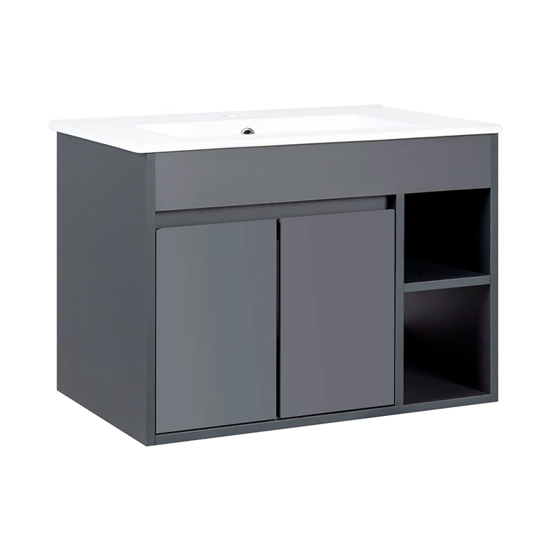 MUEBLE VANITORIO LILLE DARK GREY 60X46X50 CM SIN CUBIERTA - 2