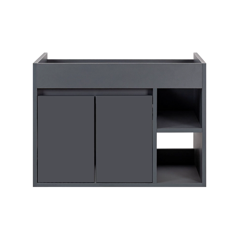 MUEBLE VANITORIO LILLE DARK GREY 70X46X12 CM SIN CUBIERTA - 1