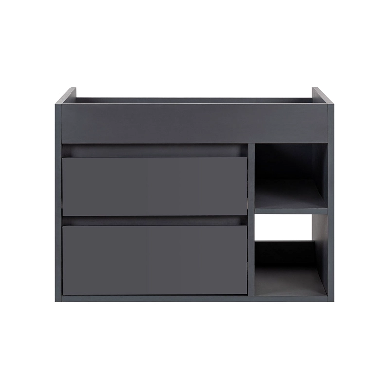 MUEBLE VANITORIO PARIS DARK GREY 70X46X12 CM SIN CUBIERTA - 1
