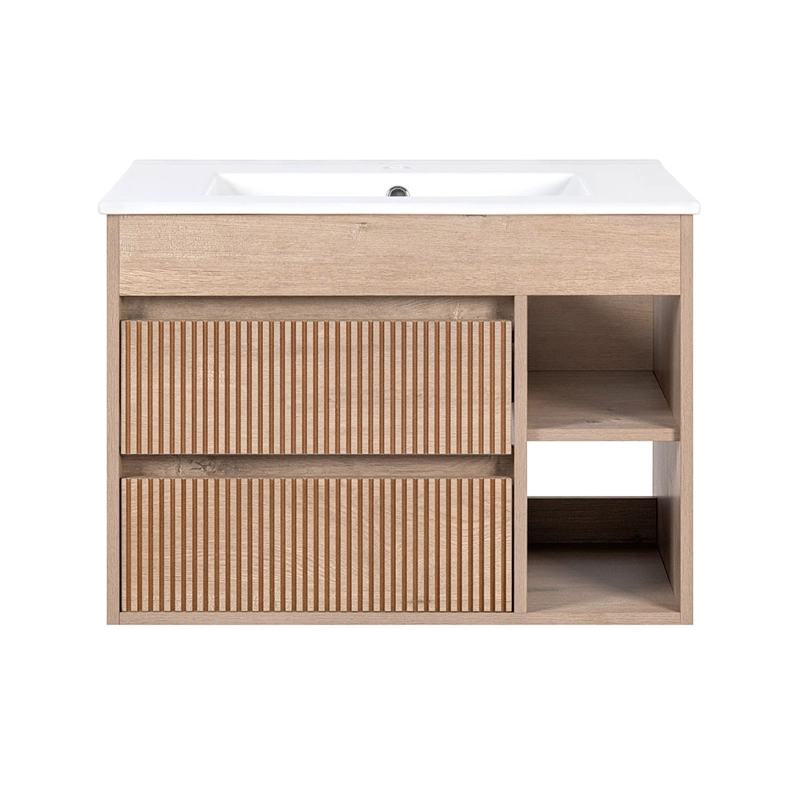 MUEBLE VANITORIO PARIS TEXTURADO LENGA TEXTURADO 60X46X50 CM SIN CUBIERTA - 2