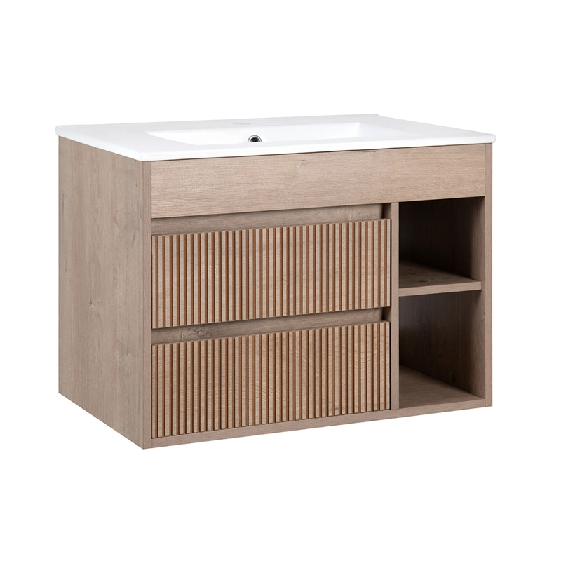 MUEBLE VANITORIO PARIS TEXTURADO LENGA TEXTURADO 60X46X50 CM SIN CUBIERTA - 3