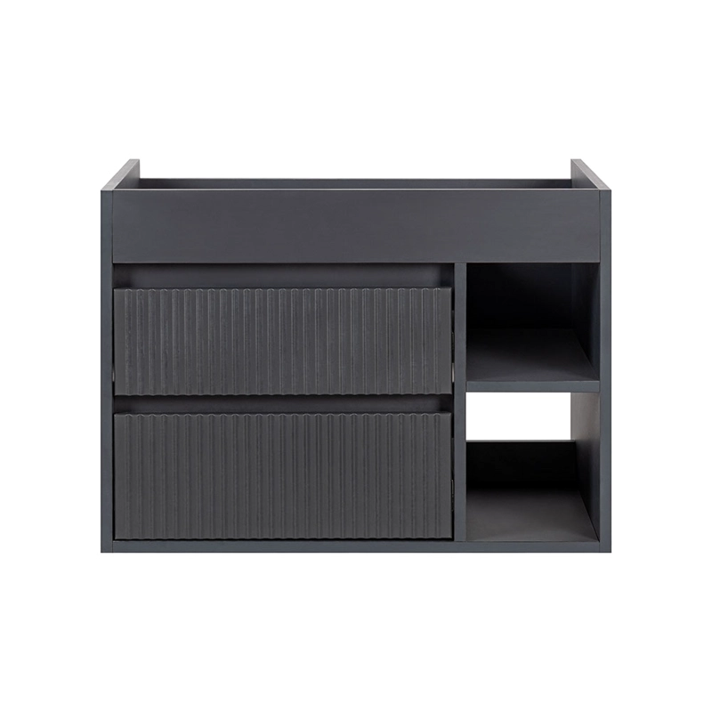 MUEBLE VANITORIO PARIS TEXTURADO DARK GREY TEXTURADO 60X46X12 CM SIN CUBIERTA - 4