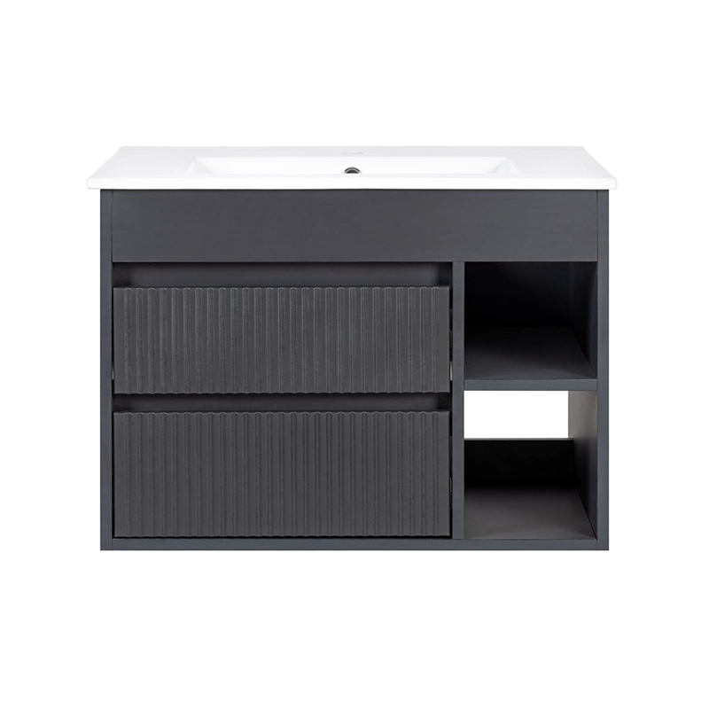 MUEBLE VANITORIO PARIS TEXTURADO DARK GREY TEXTURADO 60X46X12 CM SIN CUBIERTA - 5