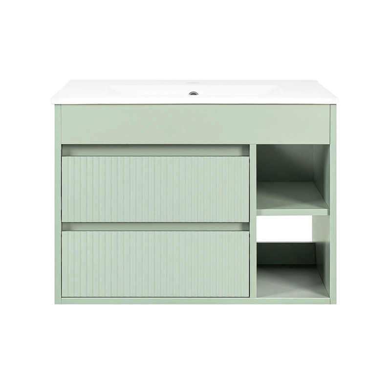 MUEBLE VANITORIO PARIS TEXTURADO SAGE GREEN TEXTURADO 60X46X50 CM SIN CUBIERTA - 2