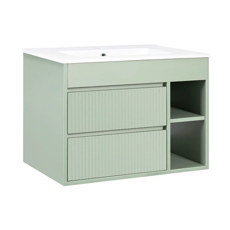 MUEBLE VANITORIO PARIS TEXTURADO SAGE GREEN TEXTURADO 60X46X50 CM SIN CUBIERTA - 3