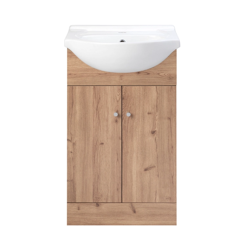 MUEBLE VANITORIO MARIE RUSTICO + CUBIERTA 43X50X30 CM - 1