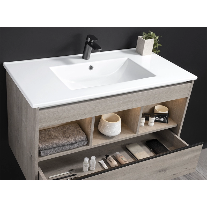 MUEBLE VANITORIO E CLAIR 90X46. COLOR DESARMADO LENGA 15X46X90 CM SIN CUBIERTA - 2
