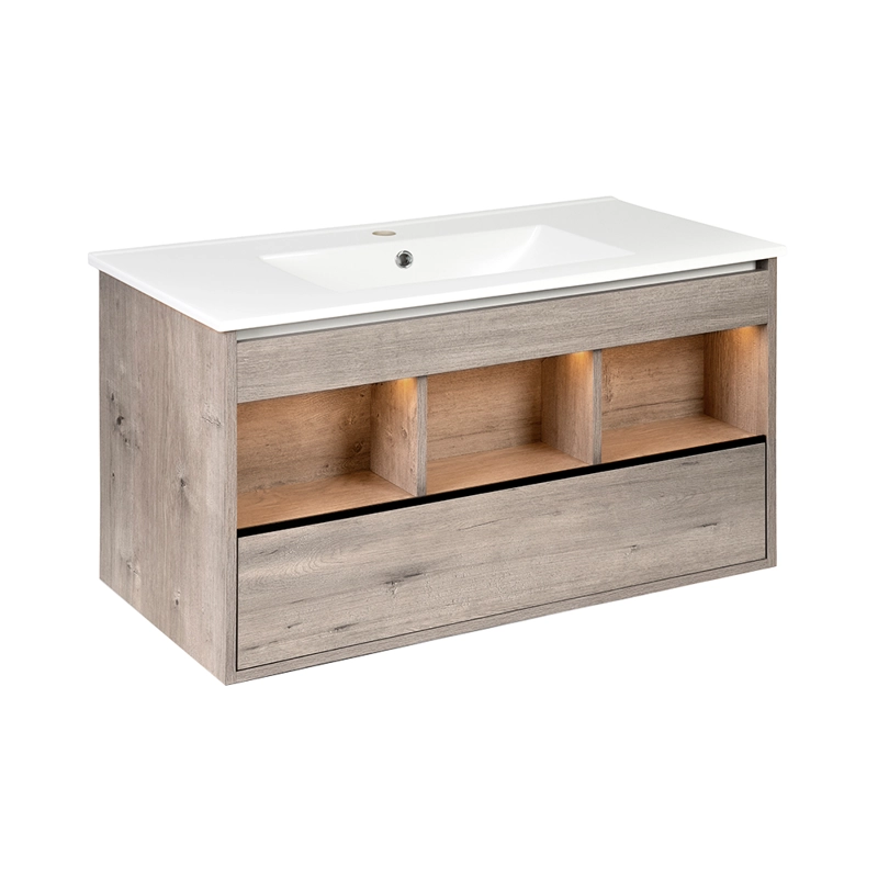 MUEBLE VANITORIO E CLAIR 90X46. COLOR DESARMADO LENGA 15X46X90 CM SIN CUBIERTA - 6