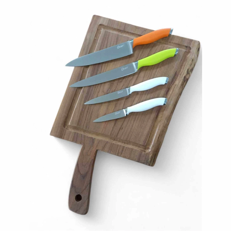 SET CUCHILLOS MANGO SILICONA 5 PIEZAS CHEF - OSTER - 3