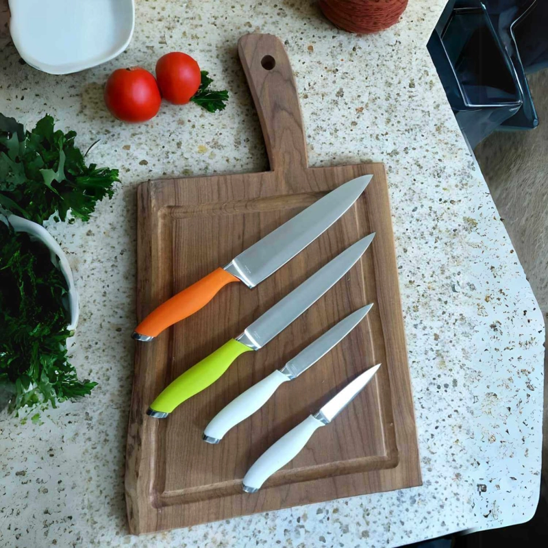 SET CUCHILLOS MANGO SILICONA 5 PIEZAS CHEF - OSTER - 5