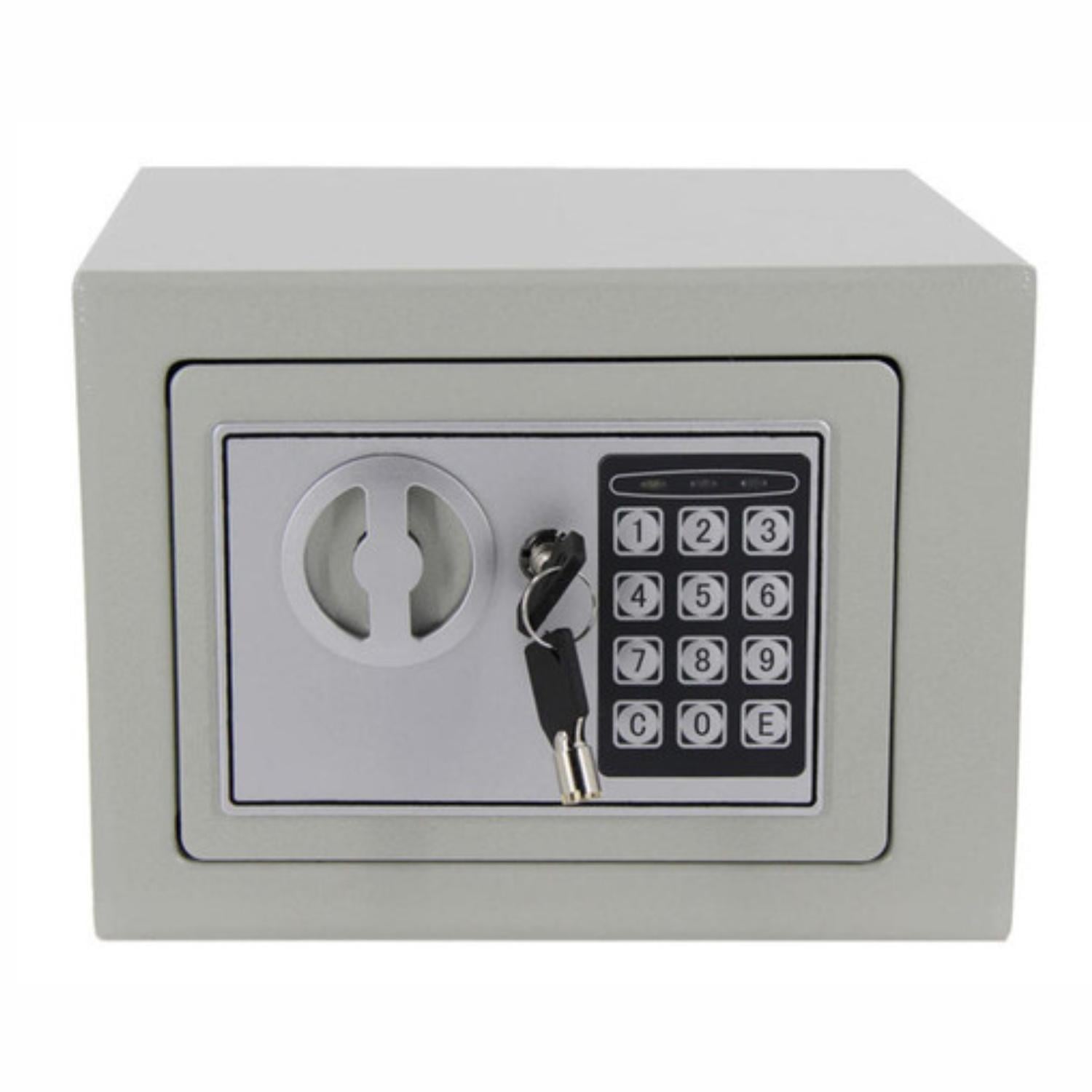CAJA FUERTE DE ACERO CON TECLADO DIGITAL BLANCO - 3