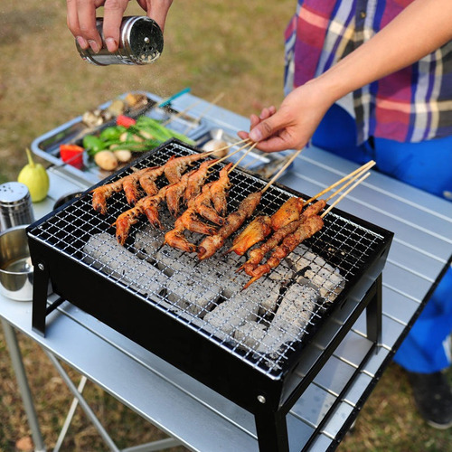 PARRILLA PLEGABLE Y PORTATIL A CARBON - 4