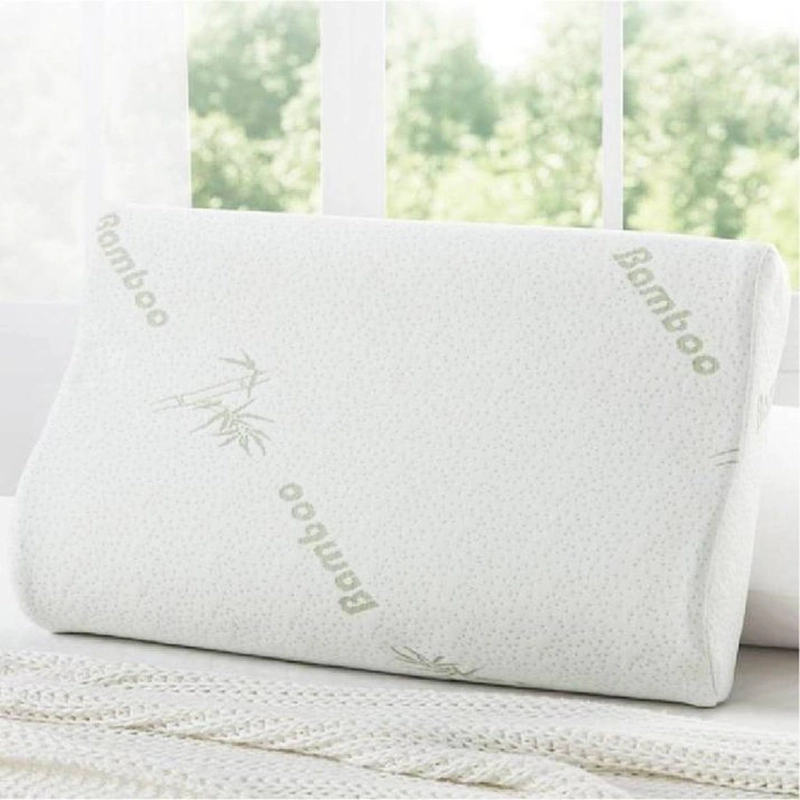 PACK 2 ALMOHADAS IMPORTADORA USA VISCOELÁSTICAS MEMORIA FUNDA BAMBÚ 50 X 30 CM BLANCO - 2
