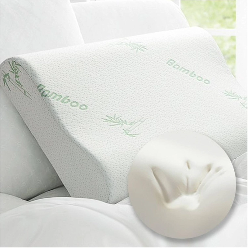 PACK 2 ALMOHADAS IMPORTADORA USA VISCOELÁSTICAS MEMORIA FUNDA BAMBÚ 50 X 30 CM BLANCO - 3