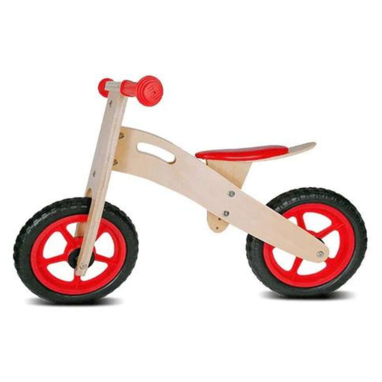BICICLETA DE EQUILIBRIO IMPORTADORA USA APRENDIZAJE DE MADERA ROJO - 2
