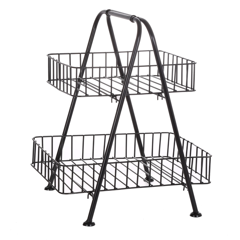 ORGANIZADOR MULTIUSO CANASTOS 2 NIVELES METAL - 2