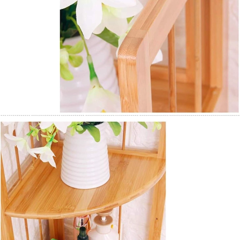 REPISA ESQUINERO DE MADERA 4 NIVELES NATURAL - 8
