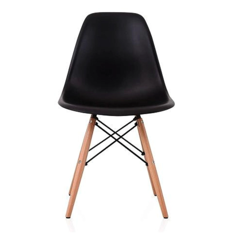 SILLA DE COMEDOR ESTILO EAMES NEGRO - 2