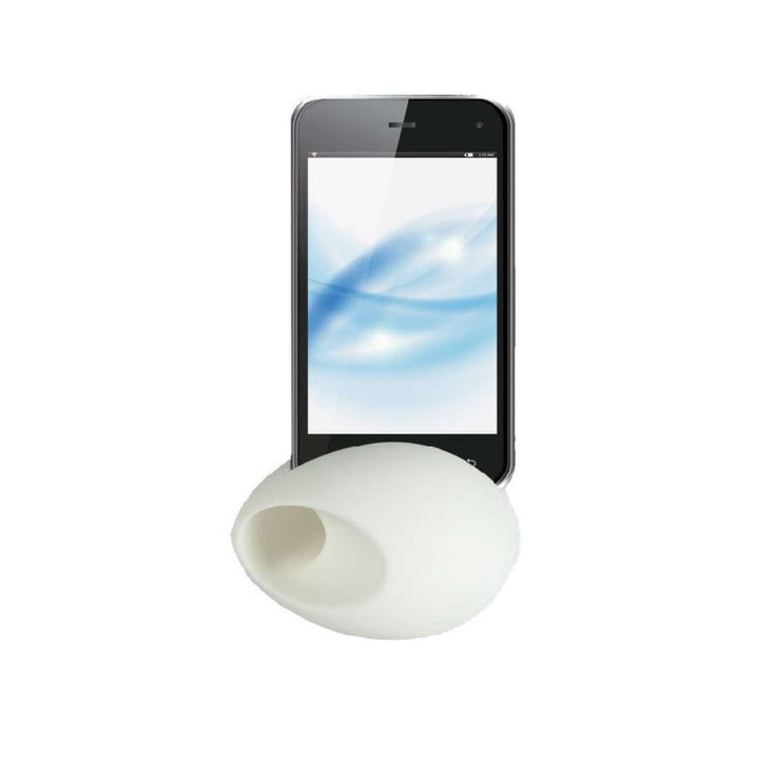 ALTAVOZ IMPORTADORA USA PARLANTE IPHONE SILICONA BLANCO - 2