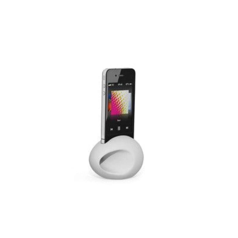 ALTAVOZ IMPORTADORA USA PARLANTE IPHONE SILICONA BLANCO - 5