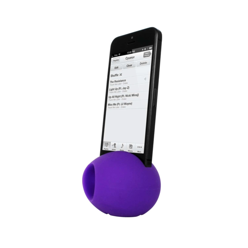 ALTAVOZ PARLANTE IPHONE SILICONA MORADO - 3