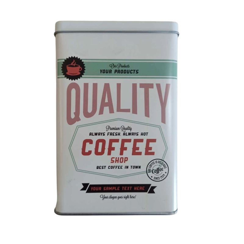 CANISTER METAL COFFE QUALITY