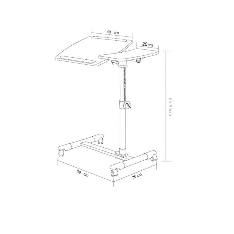 MULTIMESA AJUSTABLE CON VENTILADOR PARA NOTEBOOK BLANCO - 3