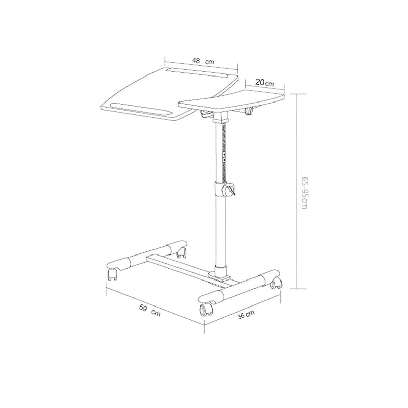 MULTIMESA IMPORTADORA USA AJUSTABLE CON VENTILADOR NOTEBOOK NEGRA - 3