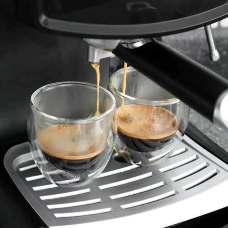SET 2 VASOS DE CAFE VIDRIO DOBLE PARED 300 ML - 3