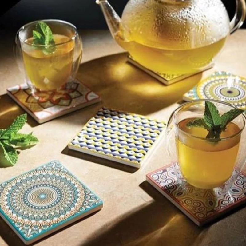 SET 2 VASOS DE CAFE VIDRIO DOBLE PARED 300 ML - 5