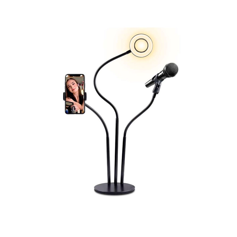 TRIPODES IMPORTADORA USA SOPORTE ARO DE LUZ LED 3 EN 1 - 2