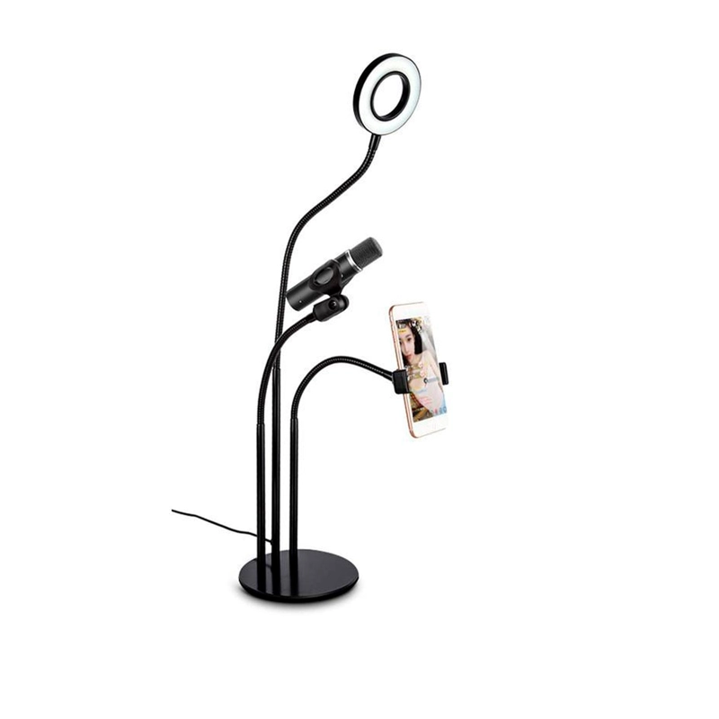 TRIPODES IMPORTADORA USA SOPORTE ARO DE LUZ LED 3 EN 1 - 3