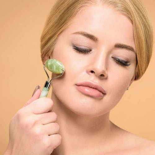 RODILLO MASAJEADOR FACIAL IMPORTADORA USA Y PIEDRA DE JADE 100% NATURAL - 5