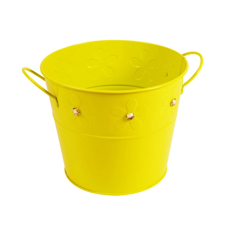 BALDE DE LATÓN AMARILLO CON GEMAS - 2