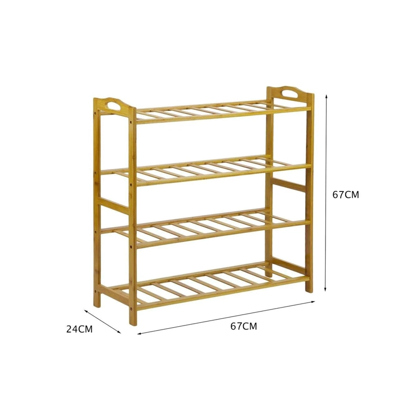ESTANTE DE BAMBU 4 NIVELES 67X27 CM - 2