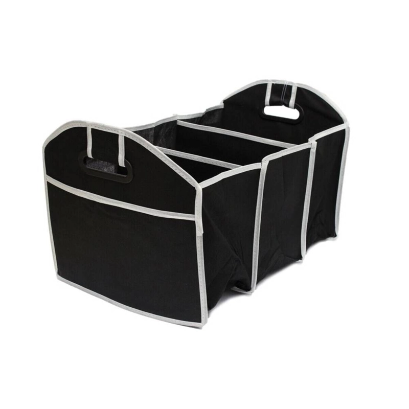 BOLSO ORGANIZADOR DE AUTO DESPLEGABLE COLOR NEGRO - 1