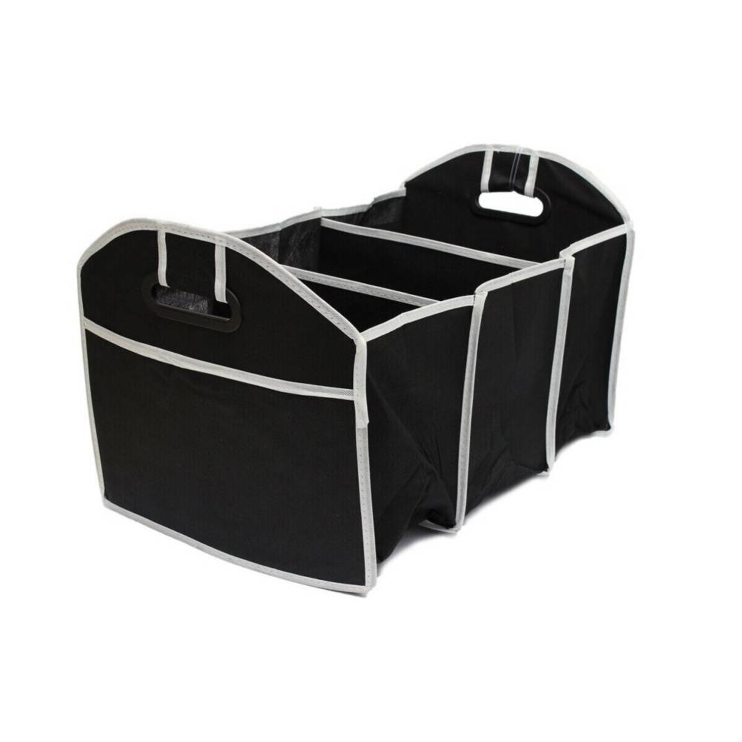 BOLSO ORGANIZADOR DE AUTO DESPLEGABLE COLOR NEGRO - 1