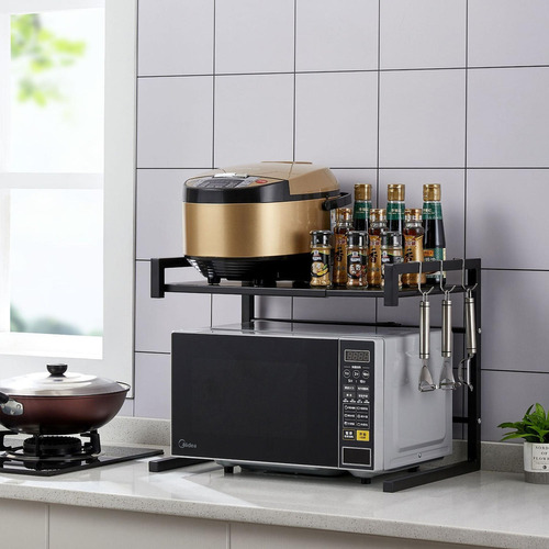 ESTANTE ORGANIZADOR MICROONDAS AJUSTABLE METAL - 6