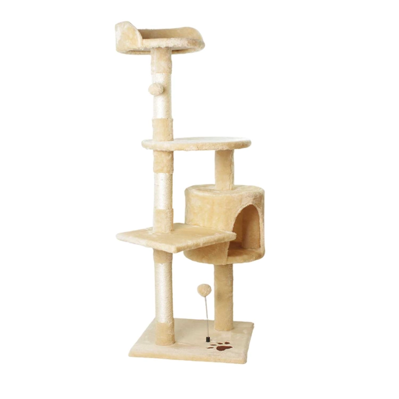 RASCADOR GATO IMPORTADORA USA 1,15 METROS ALTURA BEIGE - 1