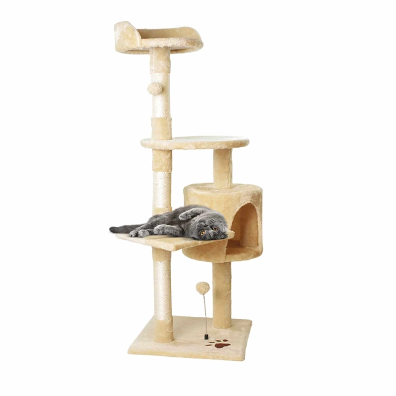 RASCADOR GATO IMPORTADORA USA 1,15 METROS ALTURA BEIGE - 2
