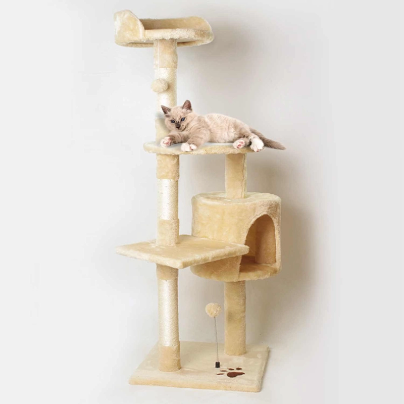 RASCADOR GATO IMPORTADORA USA 1,15 METROS ALTURA BEIGE - 3