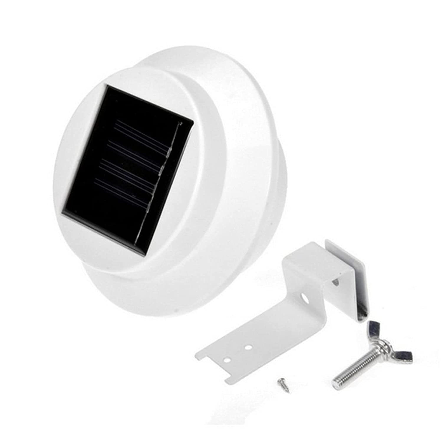 FOCO LED REDONDO IMPORTADORA USA CON PANEL SOLAR 1.2 V BLANCO - 1