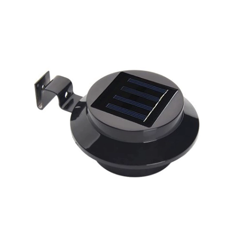 FOCO LED REDONDO CON PANEL SOLAR 1.2V NEGRO - 1