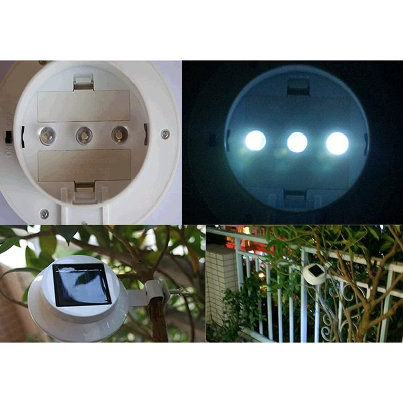 FOCO LED REDONDO CON PANEL SOLAR 1.2V NEGRO - 5