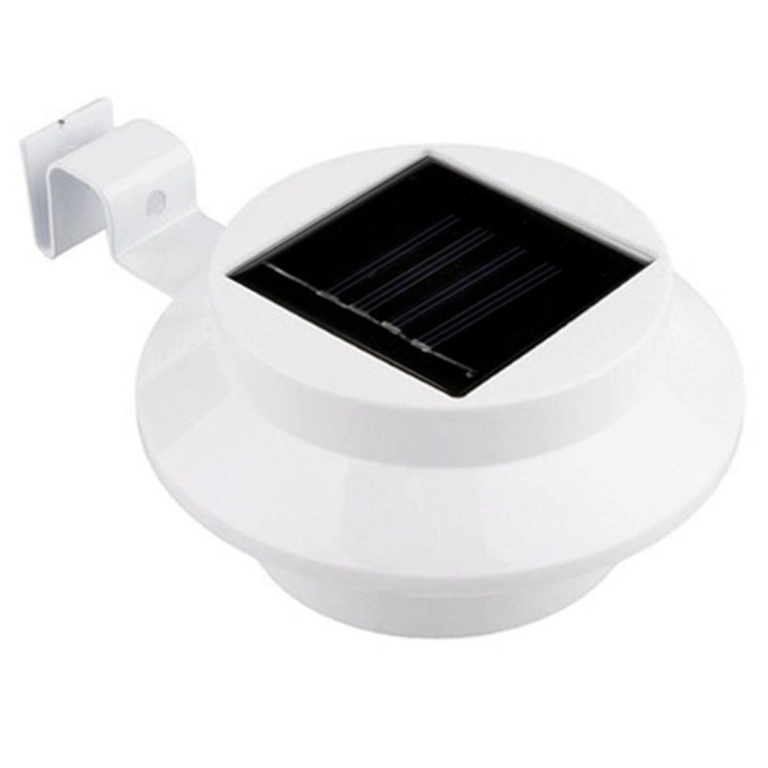 FOCO LED REDONDO IMPORTADORA USA CON PANEL SOLAR 3.7 V BLANCO - 1